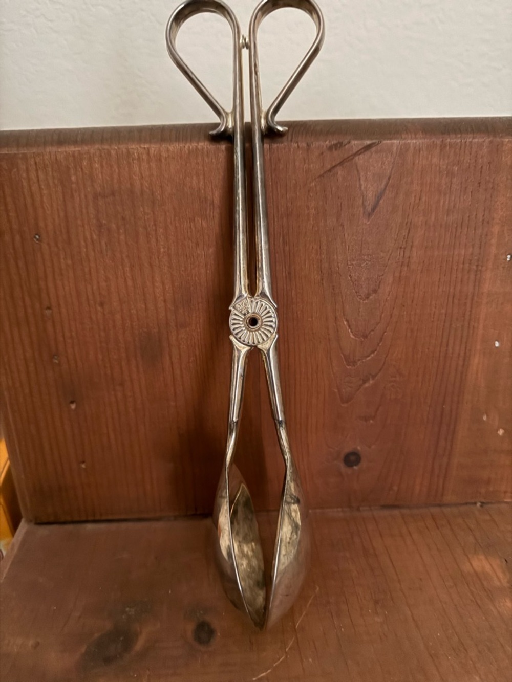 Vintage Silver Plated Serving Tongs - Floral Accent by William A Rodgers